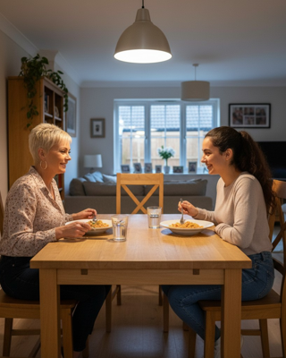 Sue Supported Lodgings Host Young Person Dinner2
