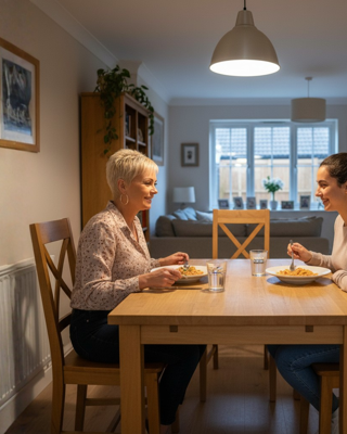 Sue Supported Lodgings Host Young Person Dinner2