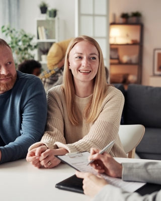 Couple Being Intereviewed For Fostering