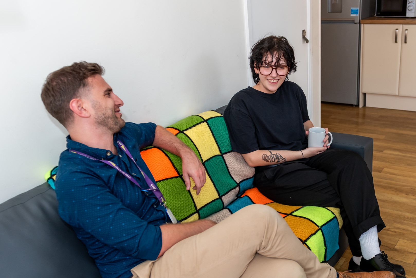 Young person receiving advice and guidance