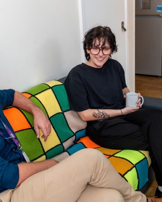 Foyer Supported Accommodation Chatting Sofa Relaxed