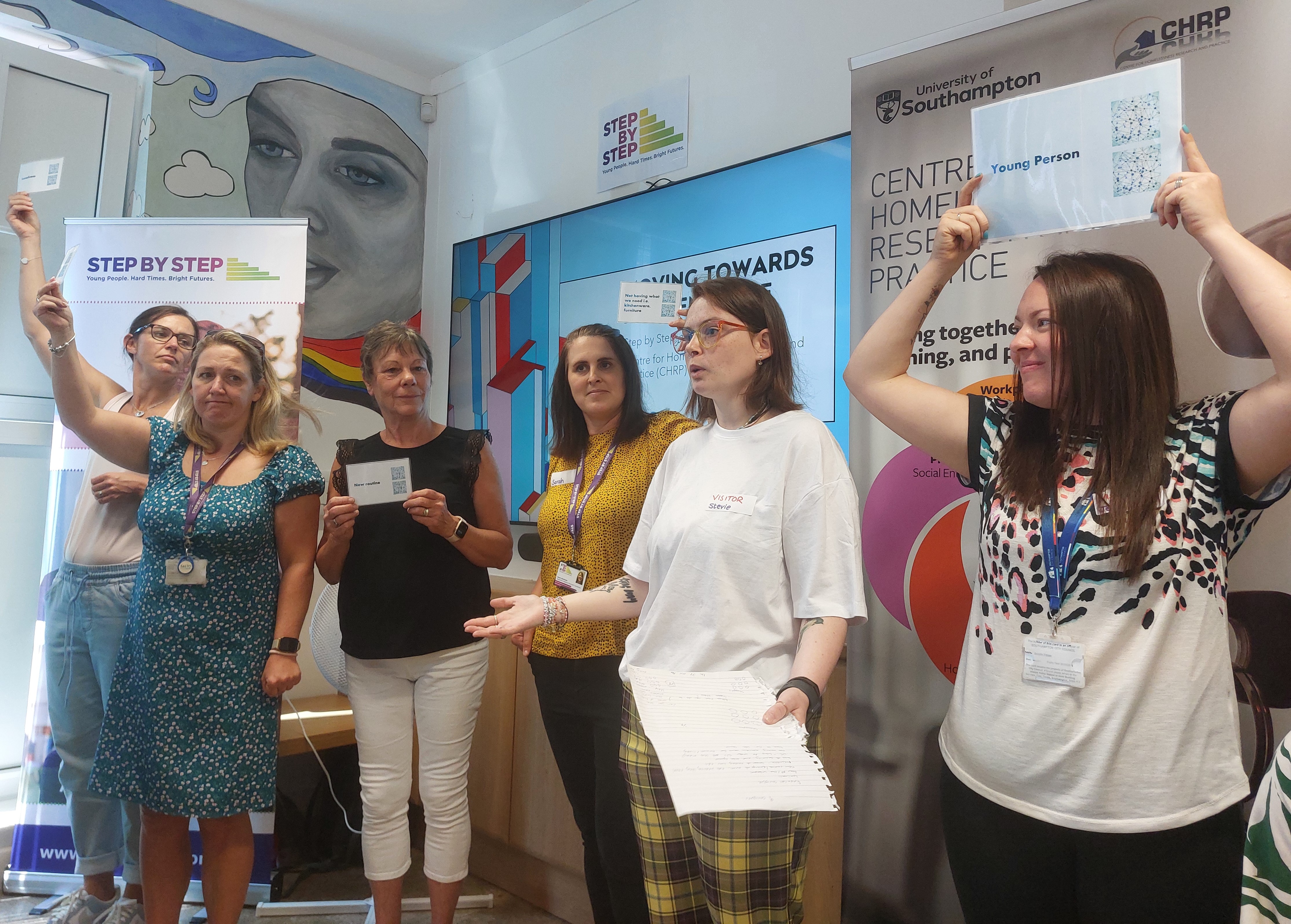 Young Person presents about the findings of research