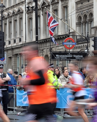 London Marathon Motion Blur