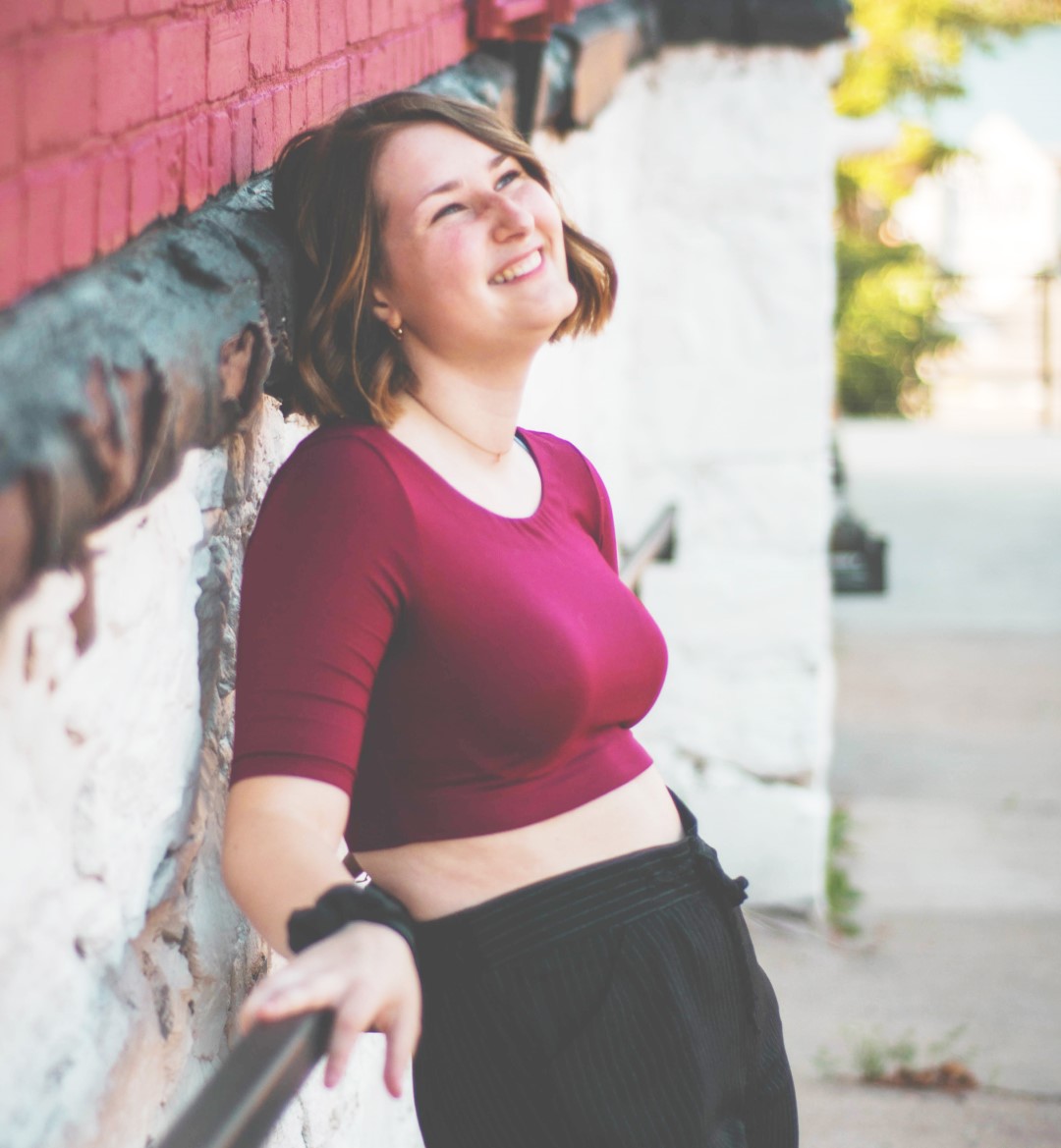 Young person smiling