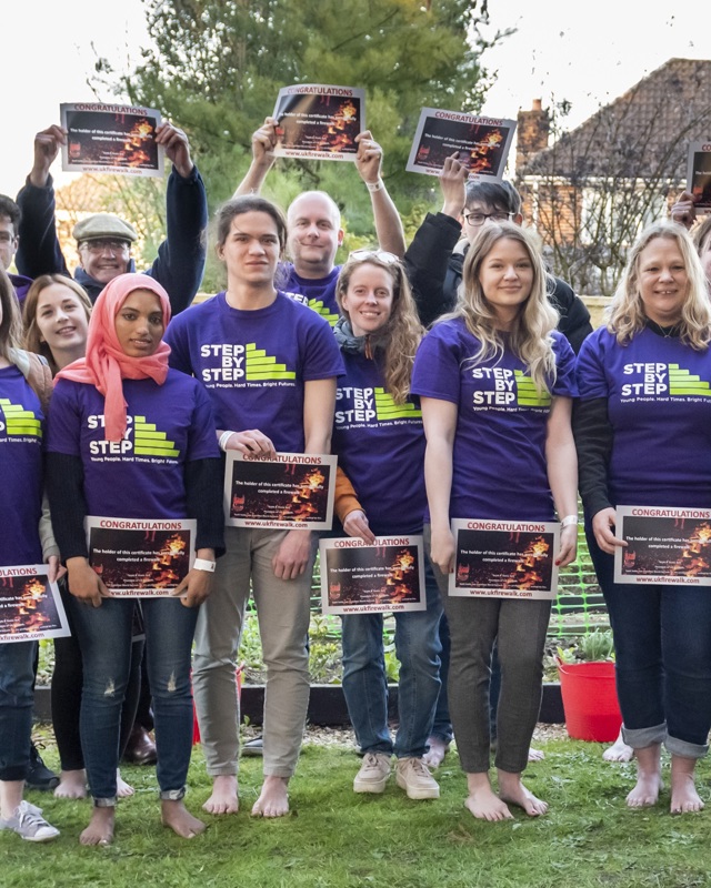 Fire Walk Raises Temperatures and Funds